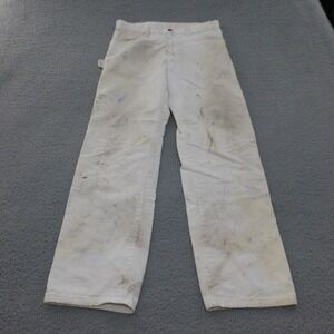 Dickies Painter Pants Mens 34x34 White Distressed Sherwin Williams Splatter